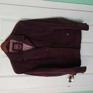 Xl womens plum corduroy blazer by Lady Hathaway
